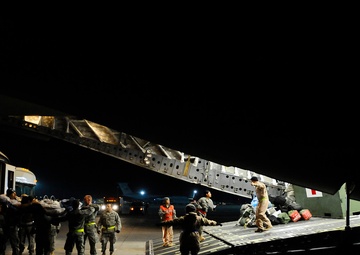 Contingency Aeromedical Staging Facility Airmen Move Warriors Out of Theater