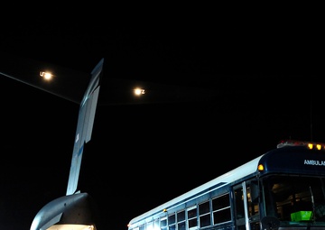 Contingency Aeromedical Staging Facility Airmen Move Warriors Out of Theater