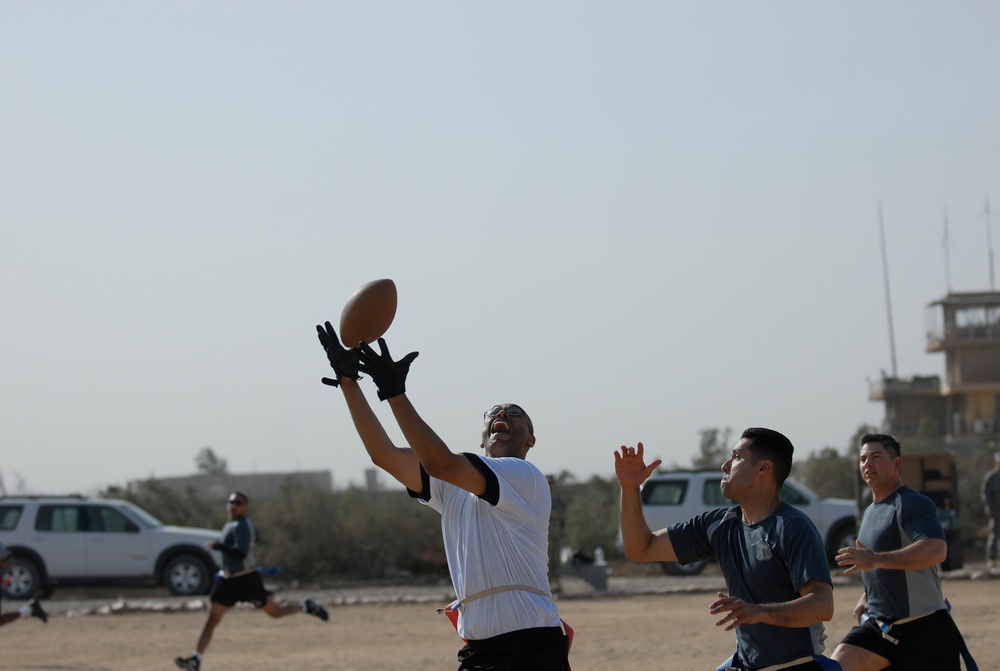 Senior non-commissioned officers beat Warrant Mafia in Turkey Bowl