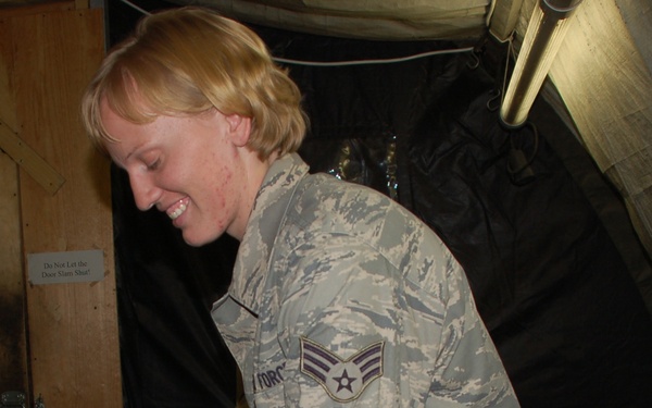 Manas Airman Receives Surprise Call from president