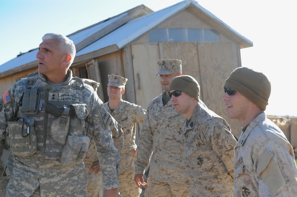Maj. Gen. Mark Hertling visits on Thanksgiving