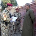 Iraqi army soldiers stand in lead during joint patrol