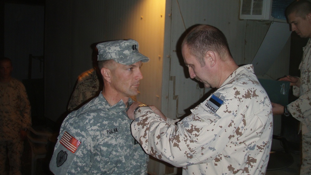Estonian Chief of Staff presents awards to Strykehorse Soldiers