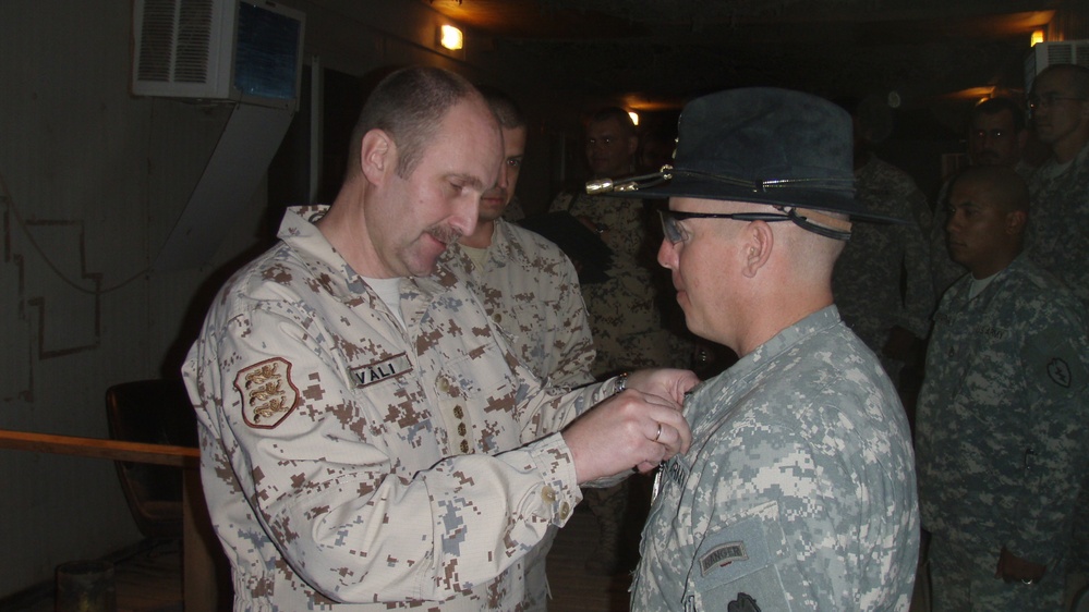 Estonian Chief of Staff presents awards to Strykehorse Soldiers