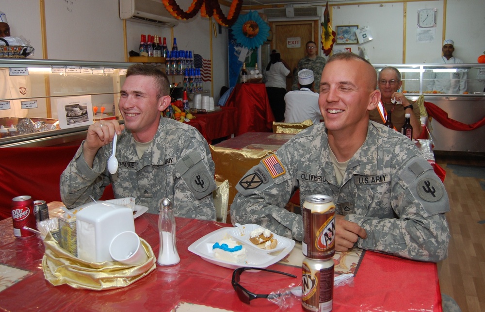 'Knights' celebrate Thanksgiving at Q-West with slice of home