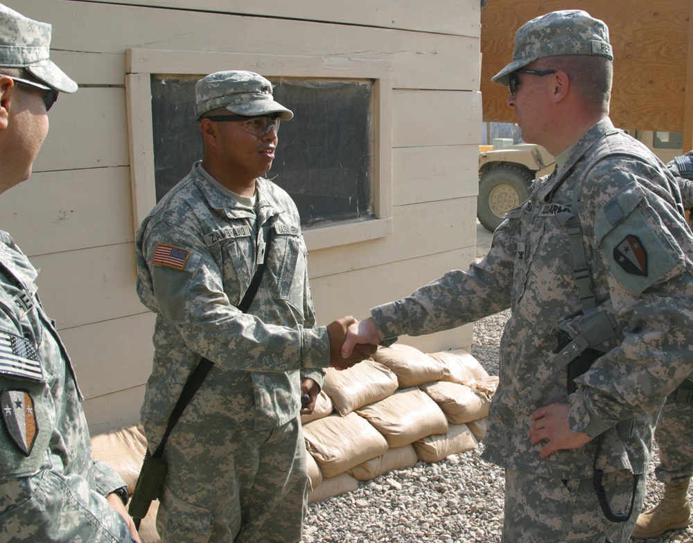 50th Infantry Brigade Combat Team Commander Visits Troops at Bucca