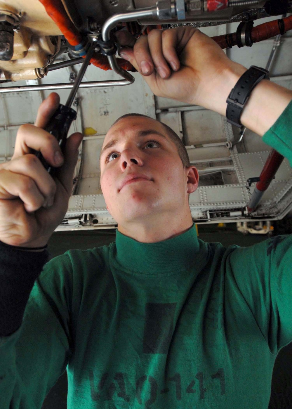 Sailors on the USS Theodore Roosevelt