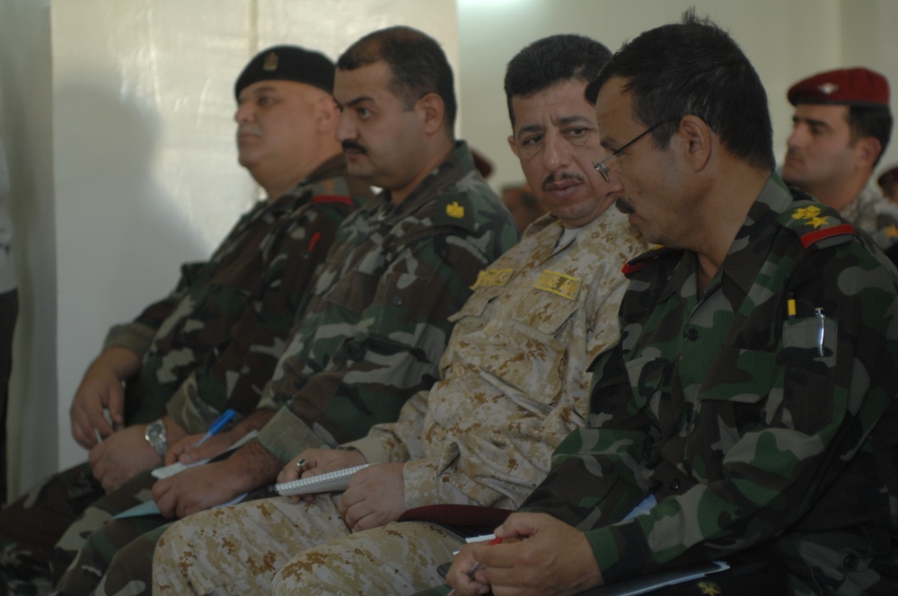 Sons of Iraq meeting at Forward Operating Base Gabe