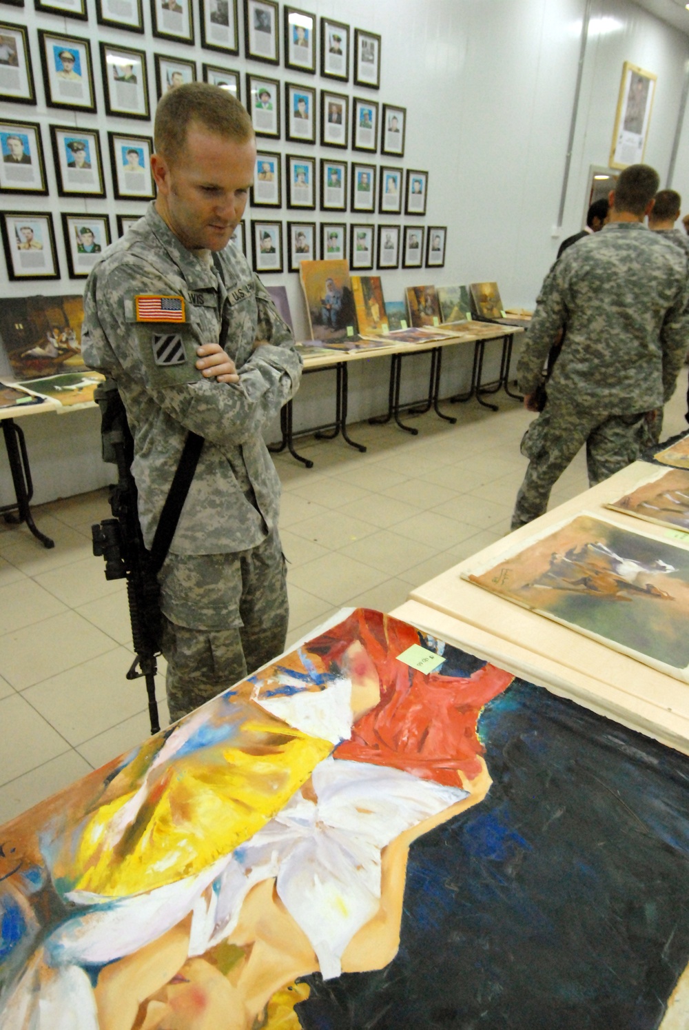 Art show at Forward Operating Base Kalsu