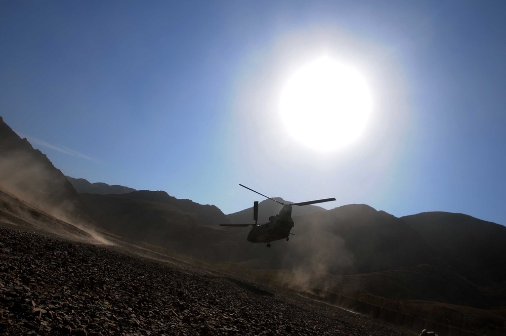 Task Force Eagle Assault patrols skies above southern Afghanistan