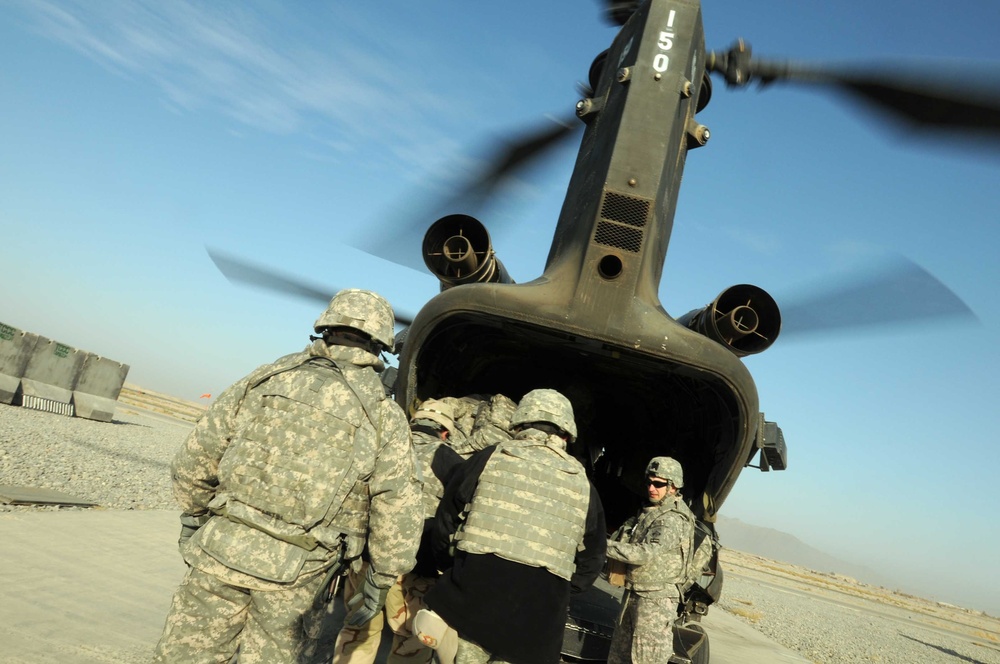 Task Force Eagle Assault patrols skies above southern Afghanistan