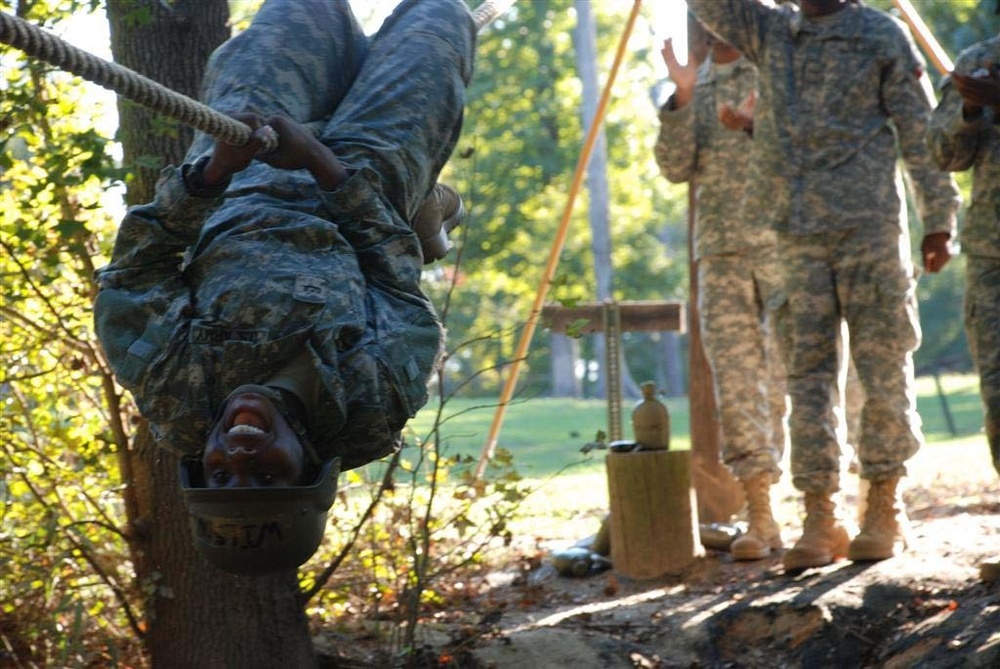 National Guard officer candidates overcome obstacles