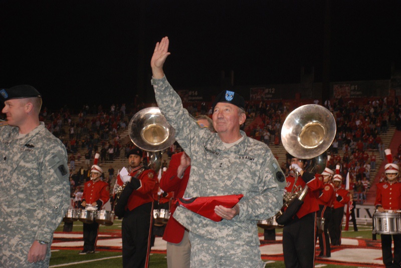 University President honors National Guard