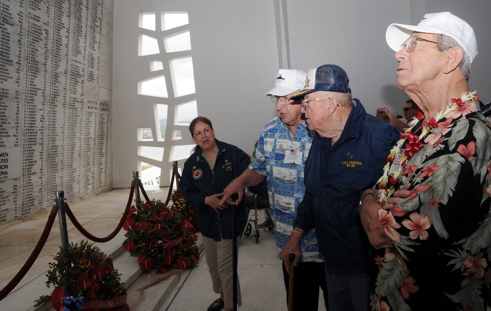 USS Arizona survivors visit memorial