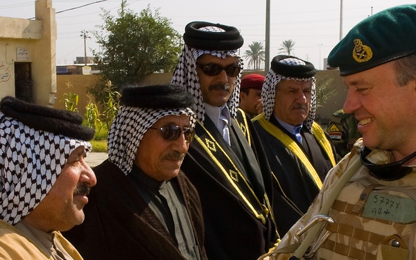 U.K. Maj. Gen. Andy Salmon visits Basra