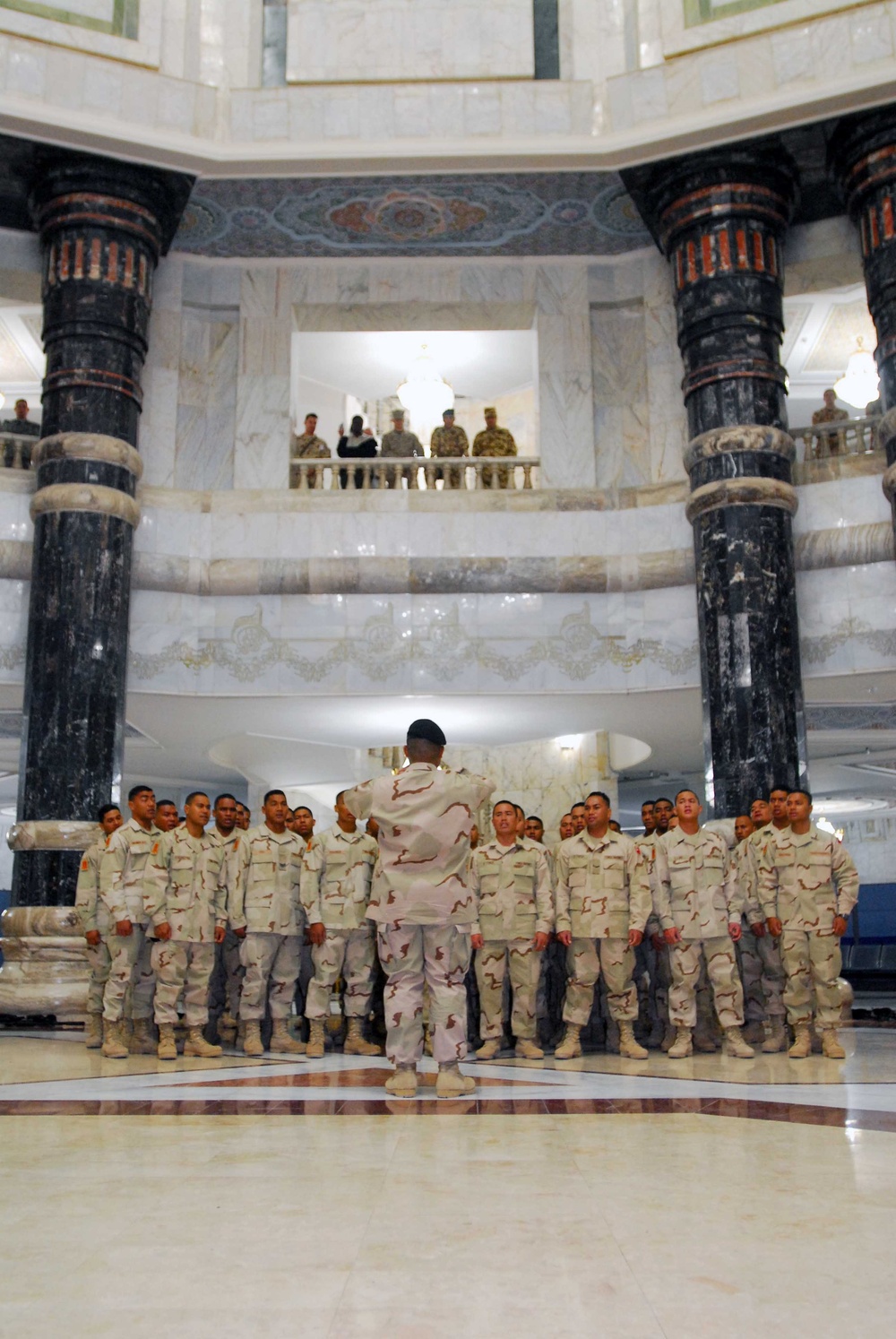 Royal Tongan Marine end of mission ceremony