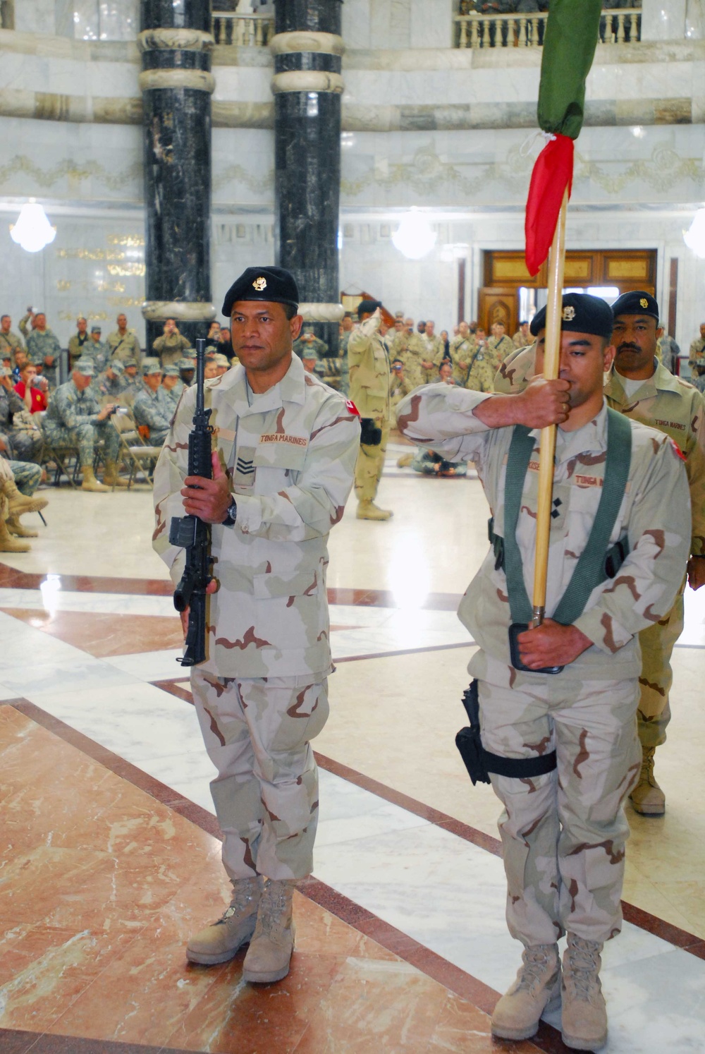 Royal Tongan Marine end of mission ceremony