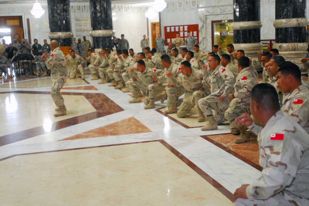 Royal Tongan Marine end of mission ceremony