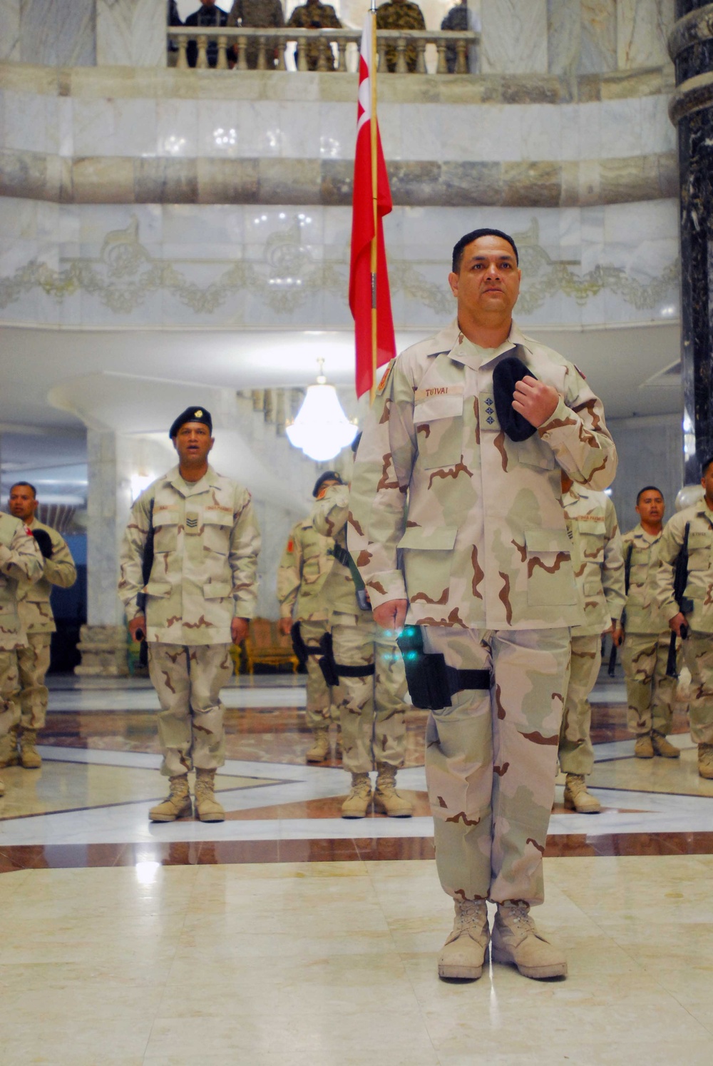 Royal Tongan Marine end of mission ceremony