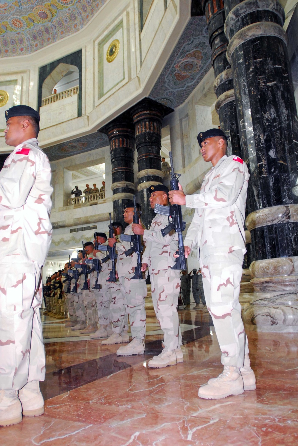 Royal Tongan Marine end of mission ceremony