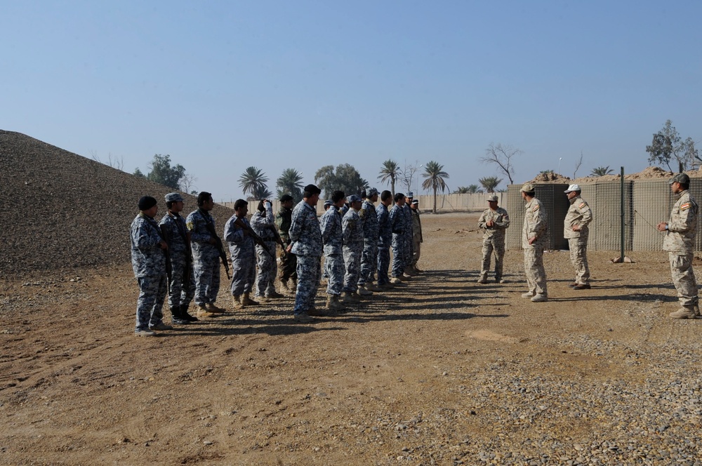 Iraqi Police Refresher Course at Forward Operating Base Delta