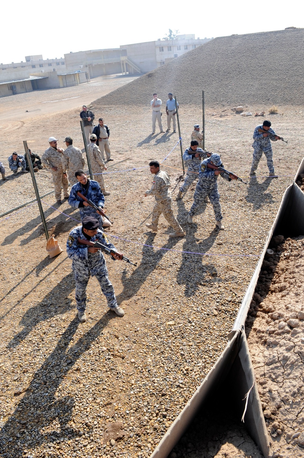 Iraqi police refresher course at Forward Operating Base Delta