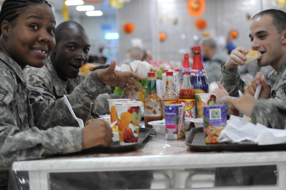 Thanksgiving at Forward Operating Base Rustamiyah