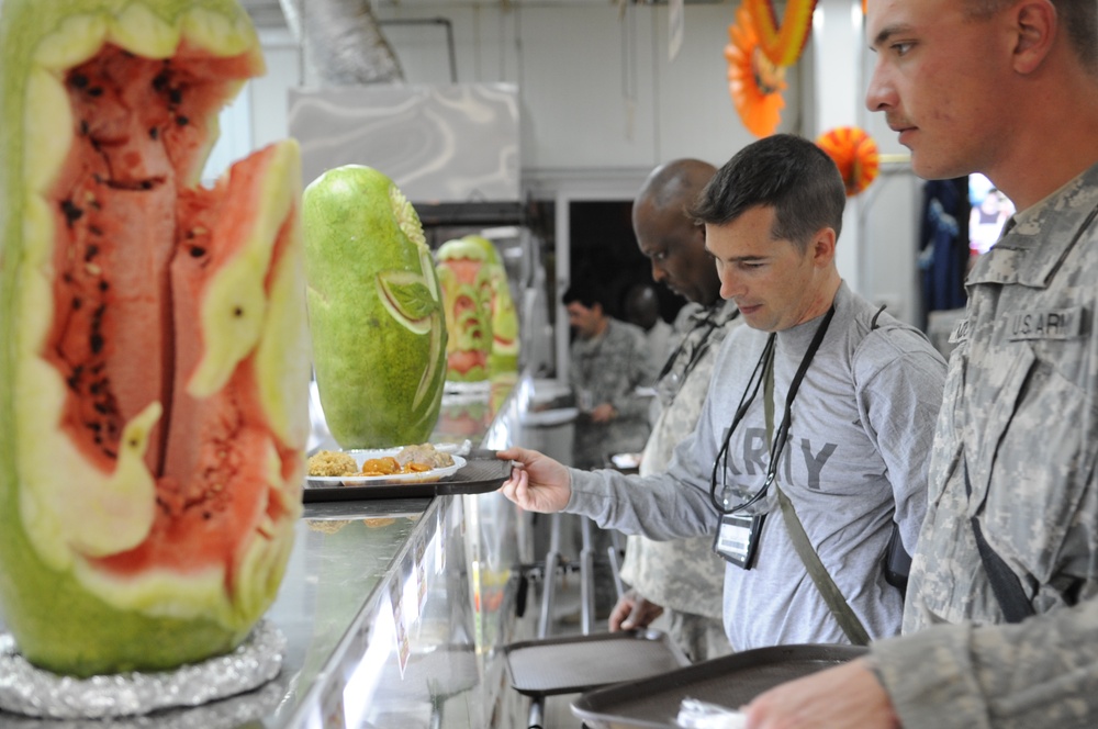 Thanksgiving at Forward Operating Base Rustamiyah