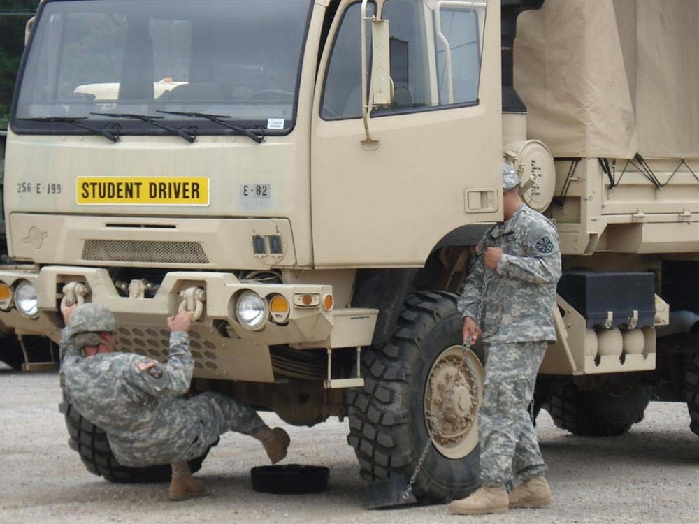 National Guard trucks in new year at Camp Minden