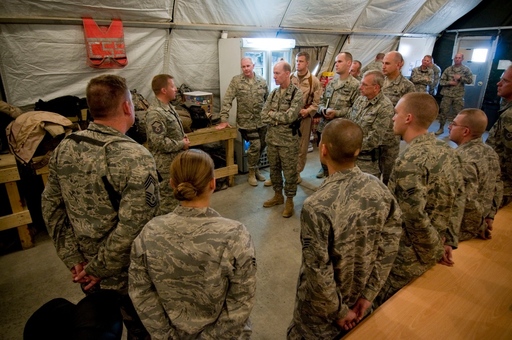 Air Combat Command Commander Visits Bagram Airmen