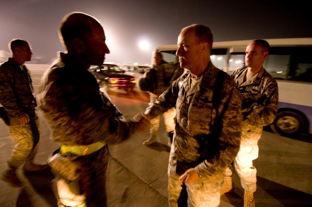 Air Combat Command Commander Visits Bagram Airmen