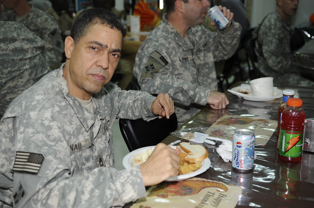 Thanksgiving at Forward Operating Base War Eagle