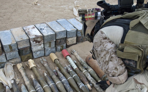 Weapons cache in Ramadi
