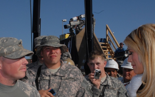 Multi-National Division-Center Soldier runs into WWE Diva he tried to recruit