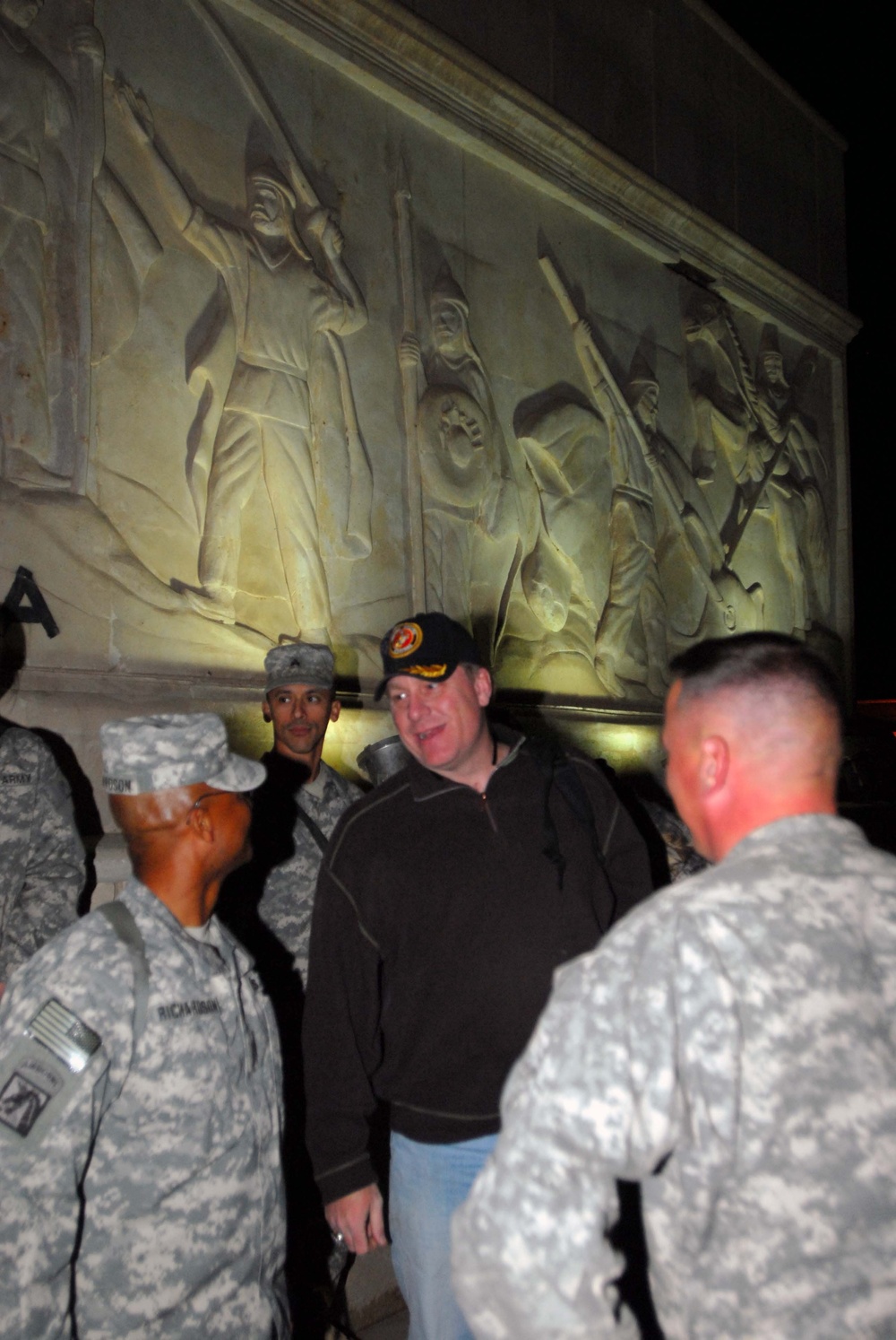 Curt Schilling Visit Camp Victory