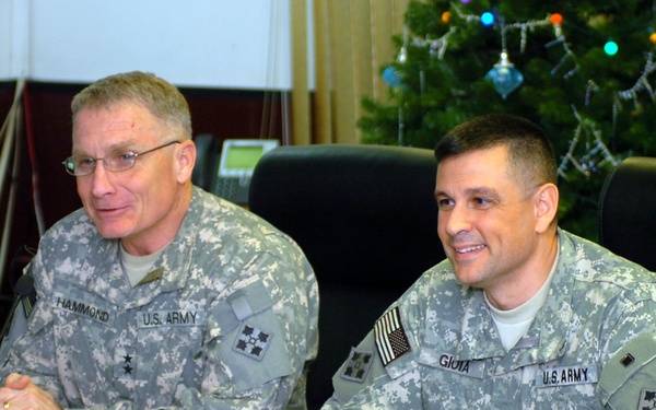 4th Infantry Division leaders conduct Video Teleconference with Central Texas supporters
