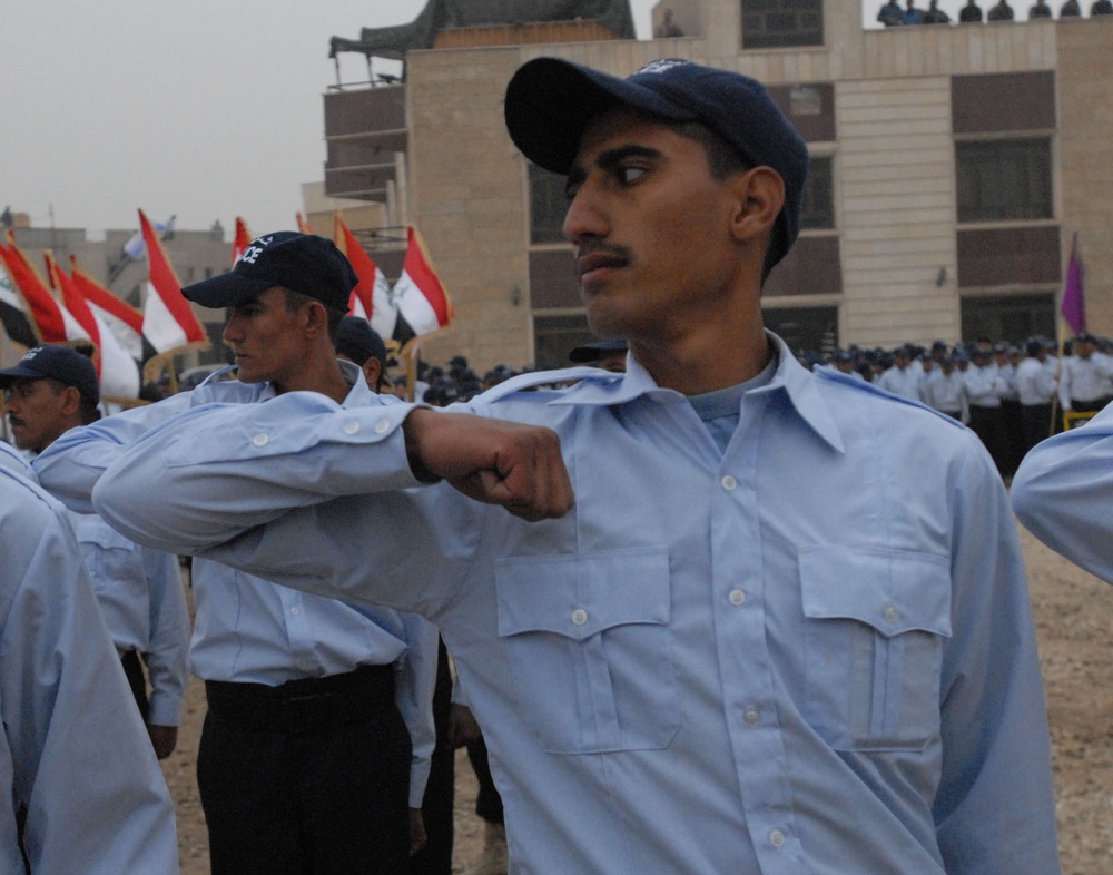 Sons of Iraq transition to Iraqi Polices during Furat Iraqi Police Graduation Ceremony