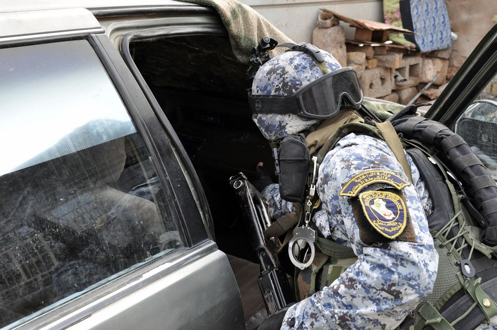 National Police conduct cache search in Hussaniyah