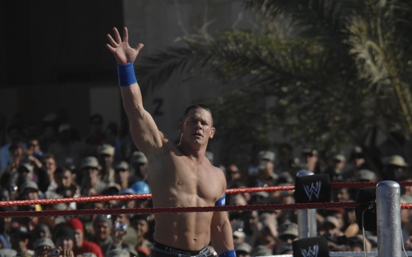 WWE show at Camp Victory