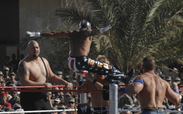 WWE show at Camp Victory