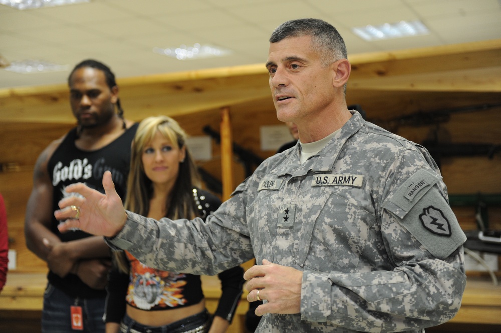 WWE stars visit Soldiers at Contigency Operating Base Speicher