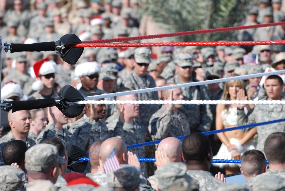 World Wrestling Entertainment pays Tribute to Troops