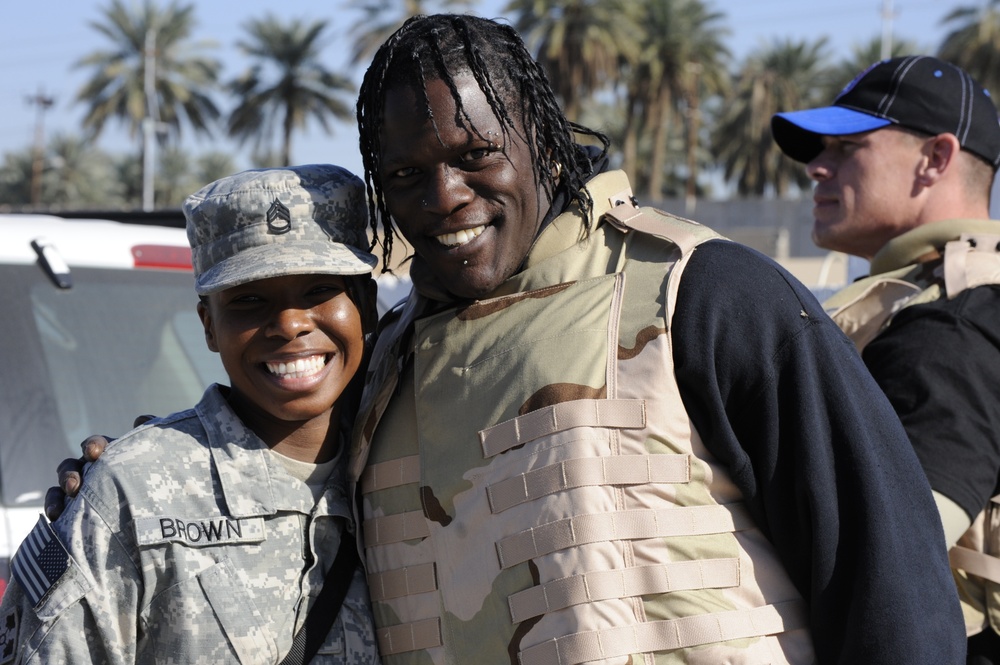 WWE Stars visit Soldiers at Forward Operating Base War Eagle