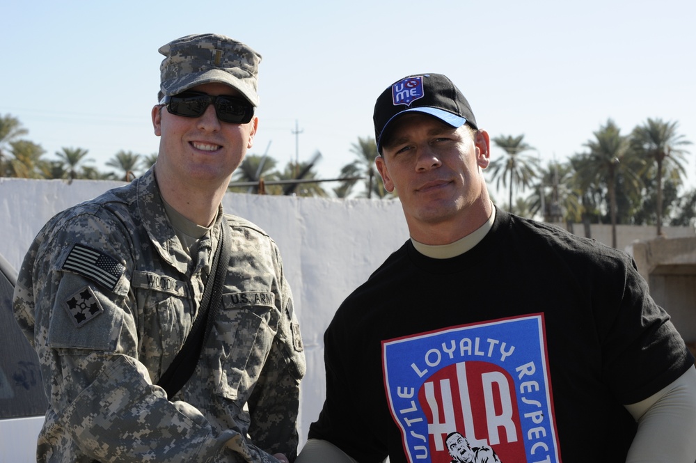 WWE Stars visit Soldiers at Forward Operating Base War Eagle