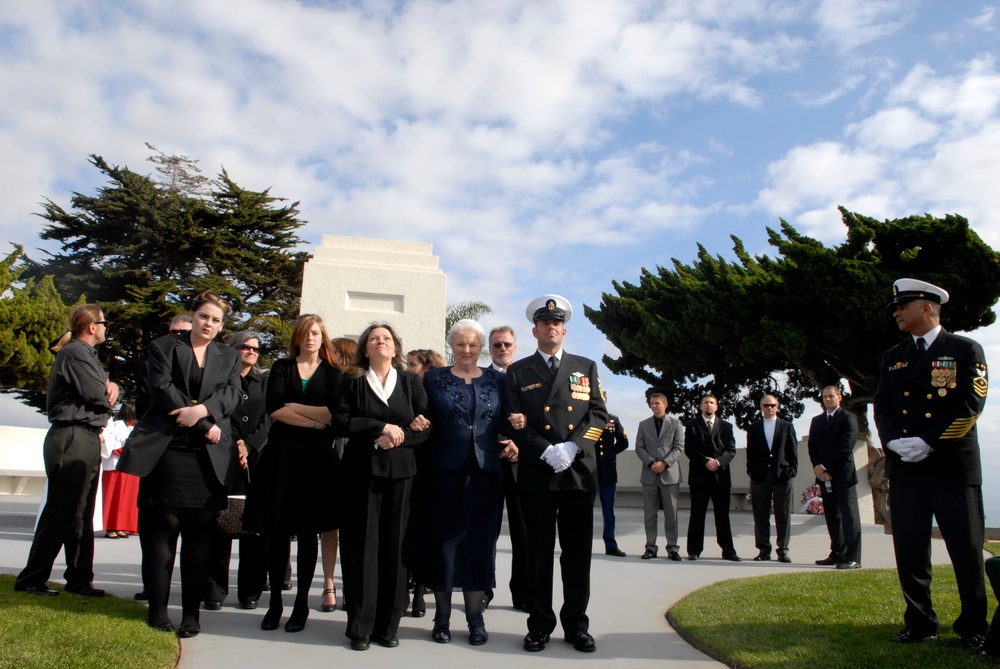 Funeral services for fourth Master Chief Petty Officer of the Navy