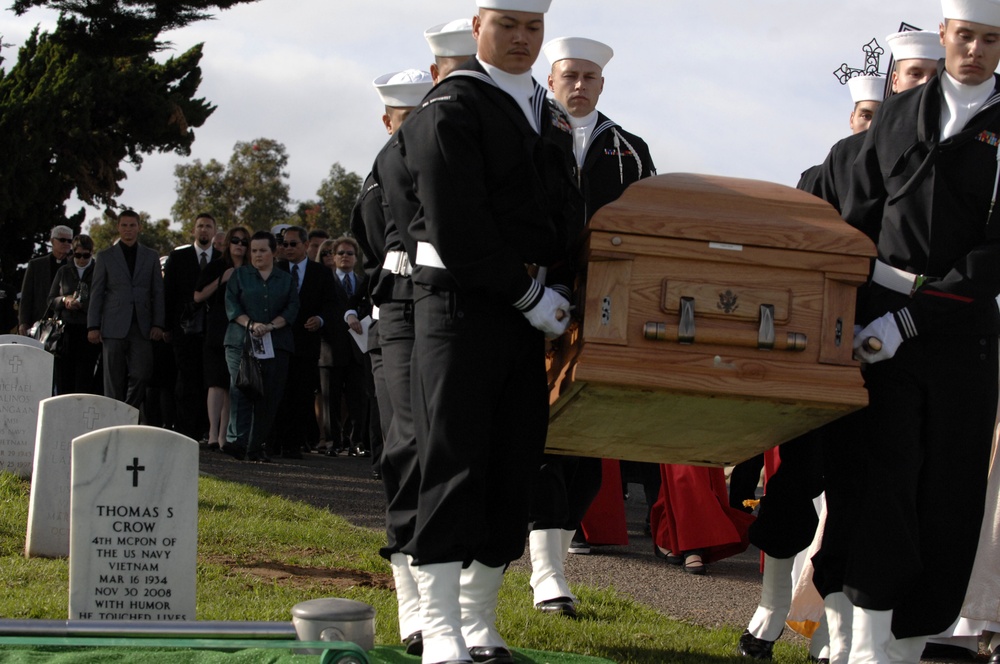 Funeral services for fourth Master Chief Petty Officer of the Navy