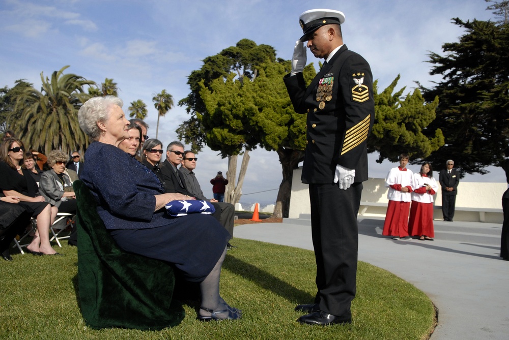 Funeral services for fourth Master Chief Petty Officer of the Navy