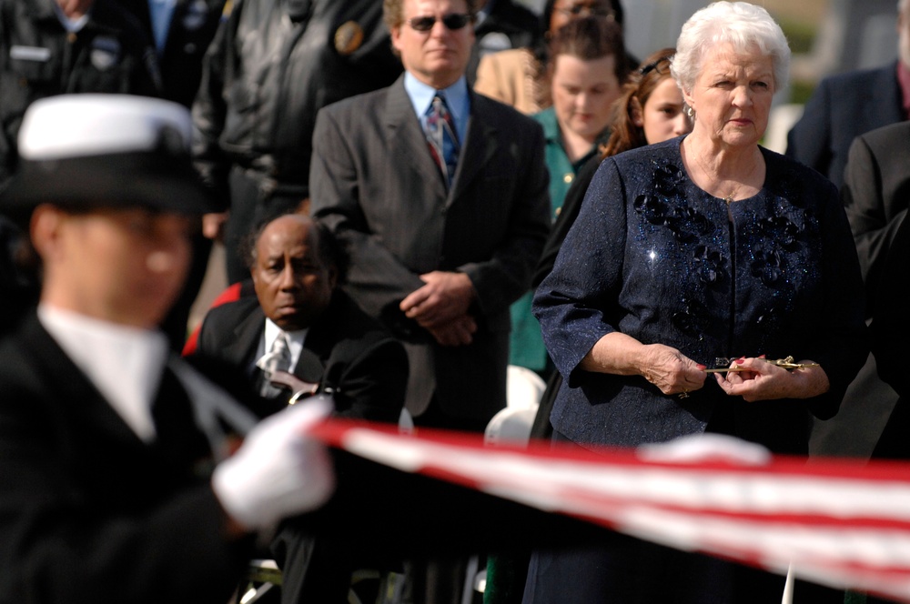 Funeral services for fourth Master Chief Petty Officer of the Navy