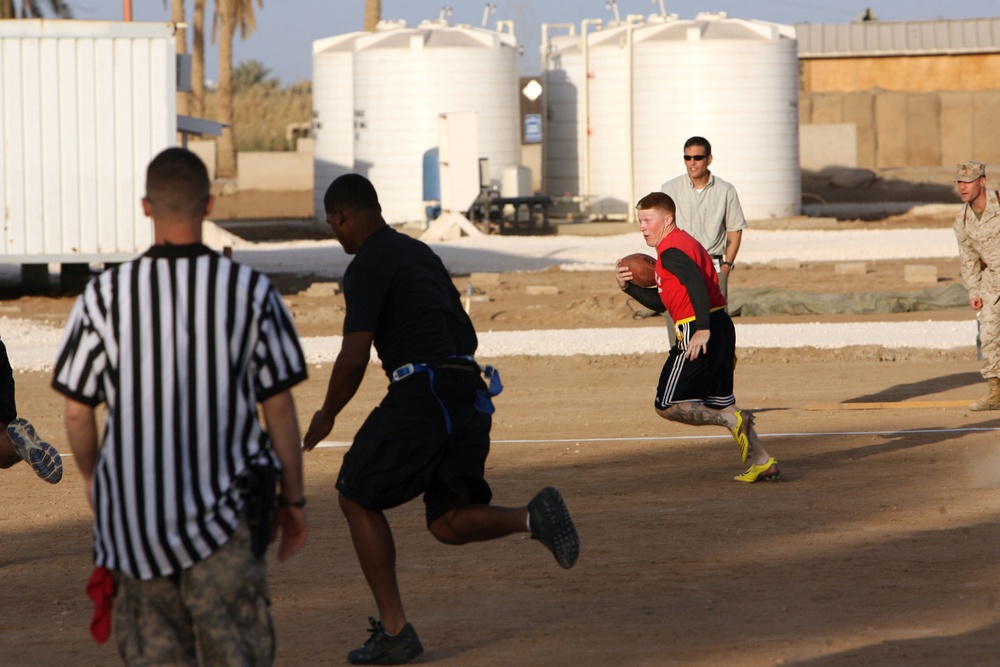 Regimental Combat Team 1, Team 2 takes Turkey Bowl at Camp Ramadi