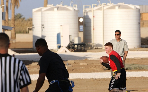 Regimental Combat Team 1, Team 2 takes Turkey Bowl at Camp Ramadi